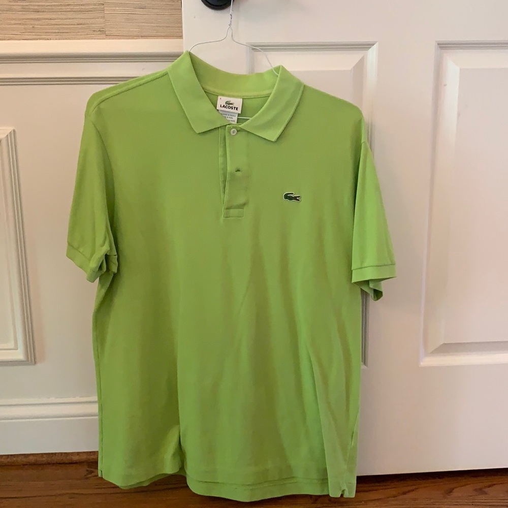 Lacoste lime polo